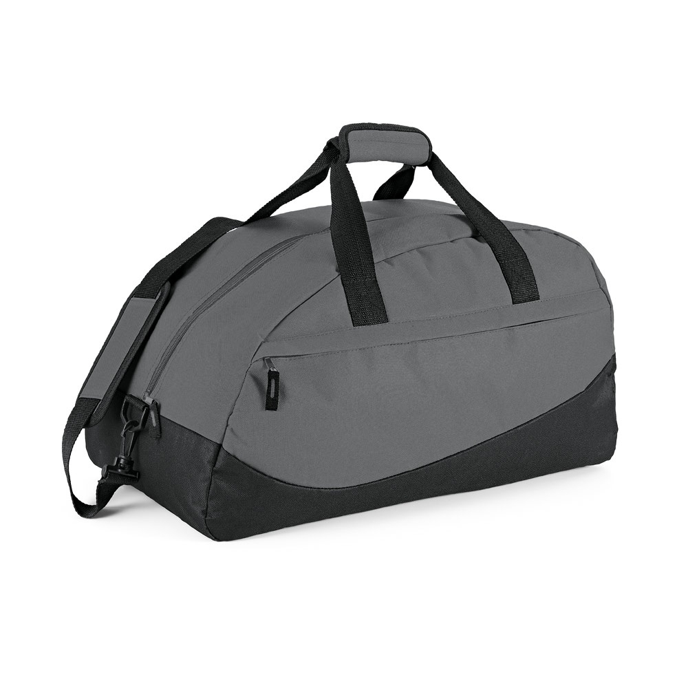 Sac de sport publicitaire 600D Gris foncé